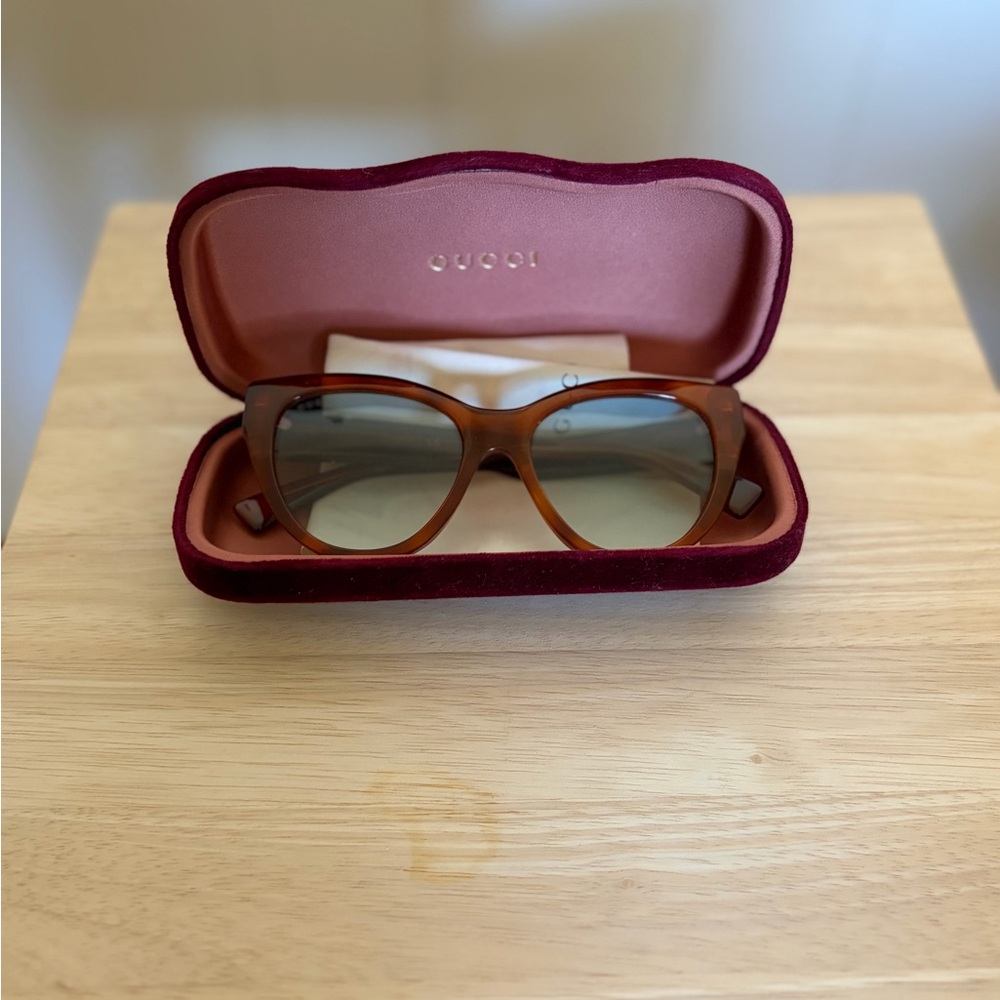 Gucci Brown Cat-Eye Women's Sunglasses